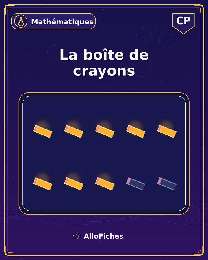 Visuel de la fiche : La boîte de crayons