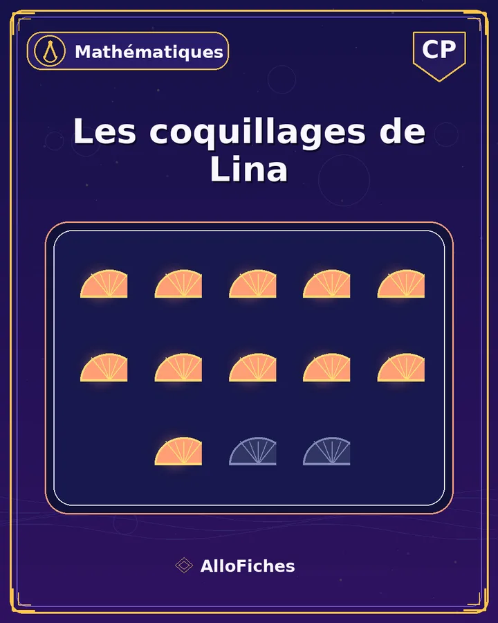 Visuel de la fiche : Les coquillages de Lina