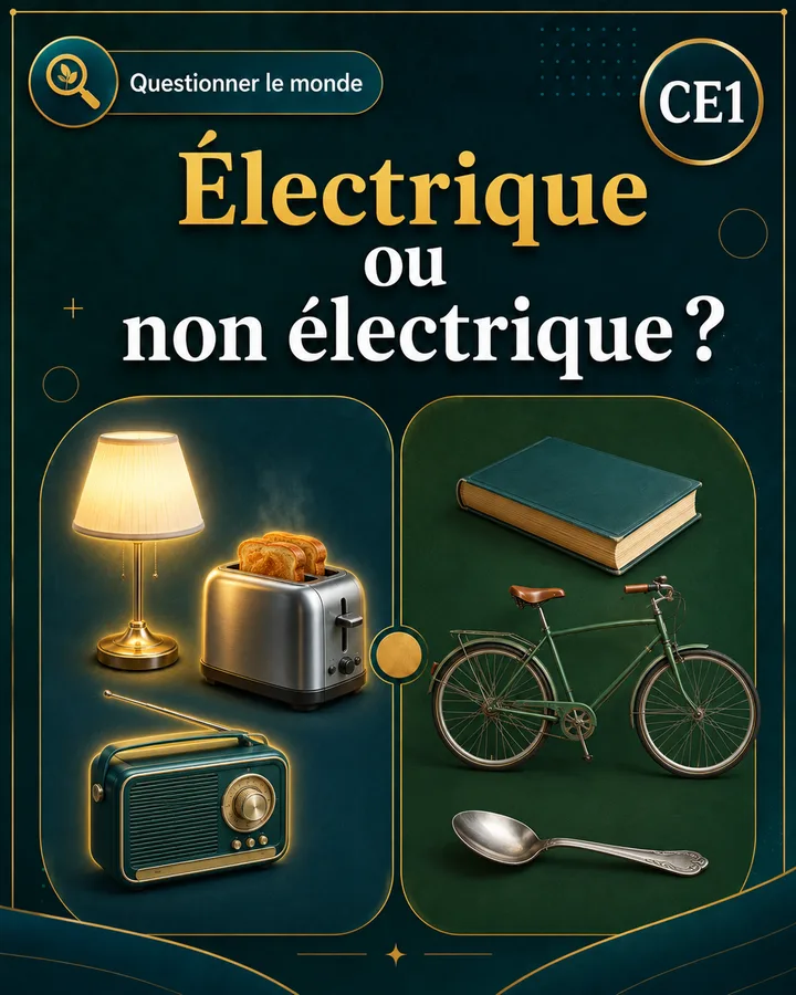 Visuel de la fiche : Électrique ou non électrique ?