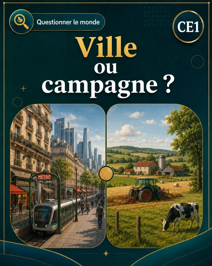 Visuel de la fiche : Ville ou campagne ?