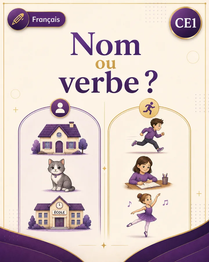 Visuel de la fiche : Nom ou verbe ?