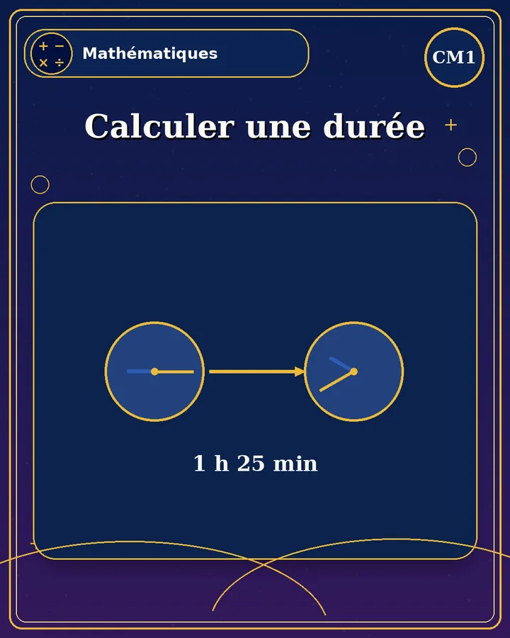 Visuel de la fiche : Calculer une durée
