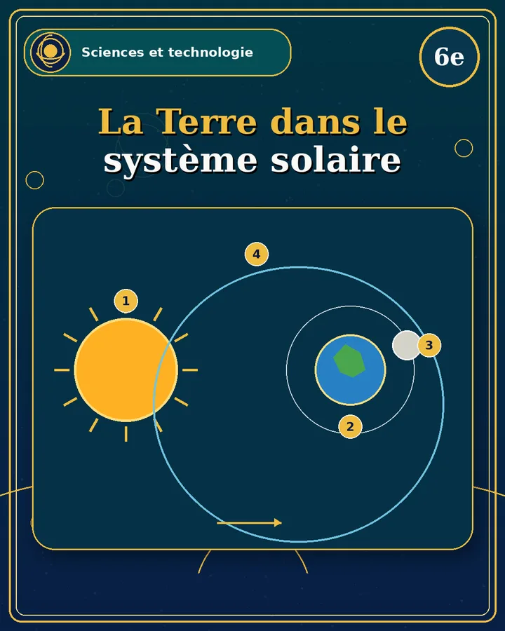 Visuel de la fiche : La Terre dans le système solaire