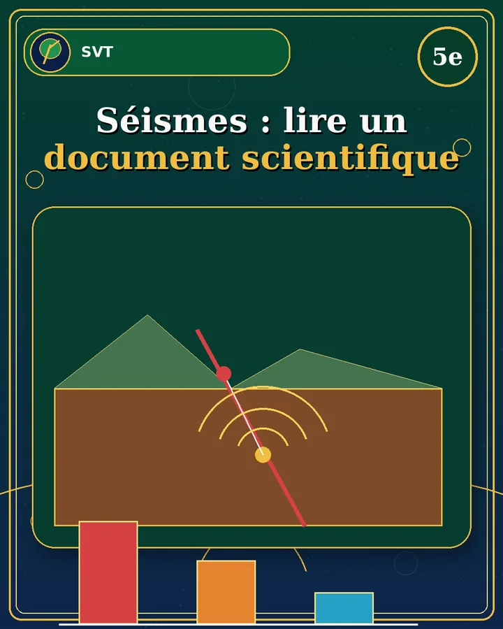 Visuel de la fiche : Séismes : lire un document scientifique