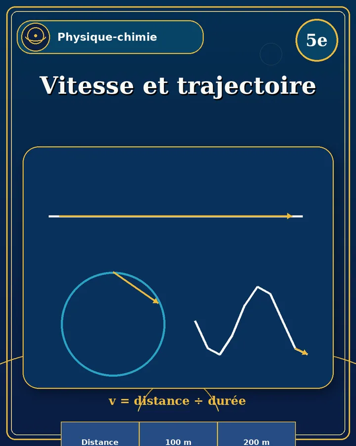 Visuel de la fiche : Vitesse et trajectoire
