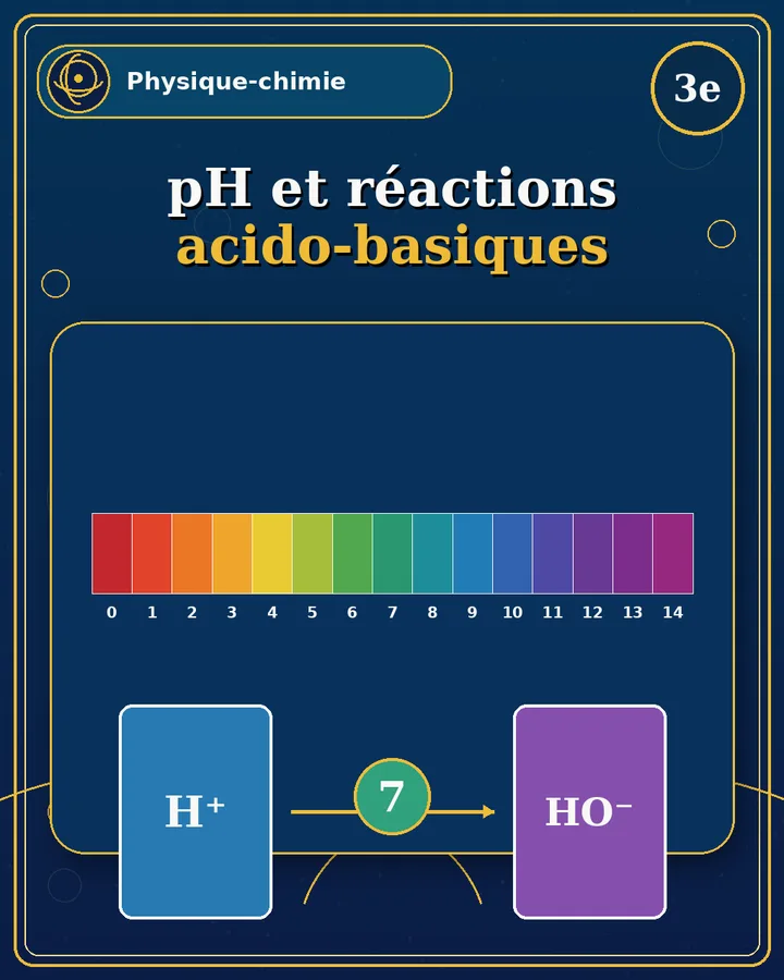 Visuel de la fiche : pH et réactions acido-basiques