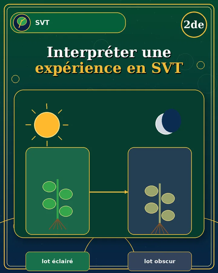 Visuel de la fiche : Interpréter une expérience en SVT