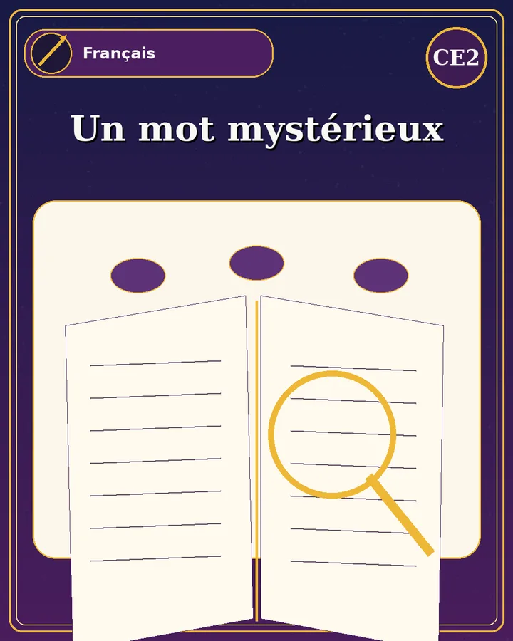 Visuel de la fiche : Un mot mystérieux